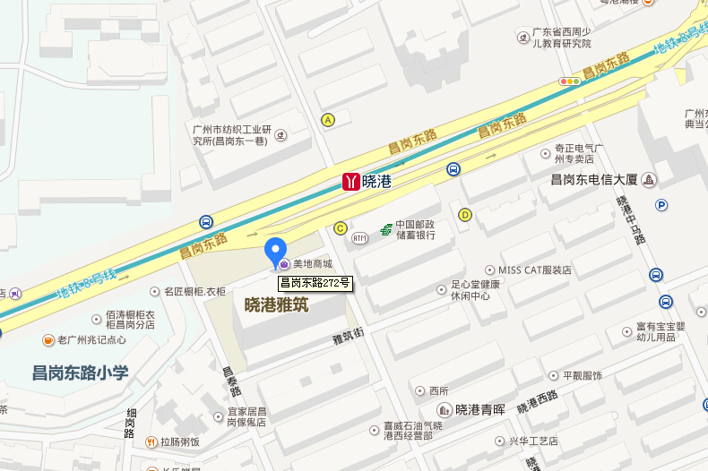 昌岗东路272号地铁晓港哪个出口