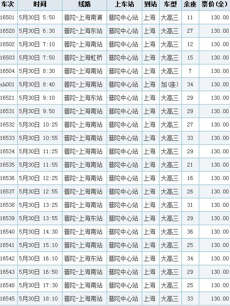 舟山定海到上海浦东机场（从舟山到浦东机场大巴）