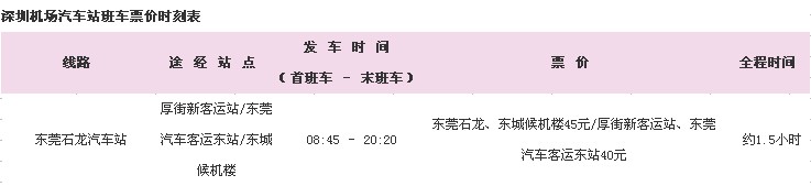 宝安机场到厚街的大巴,深圳宝安机场有没有机场大巴到厚街