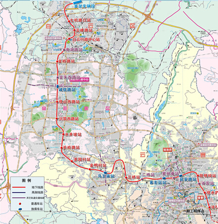 贵阳地铁2号线的站点具体位置