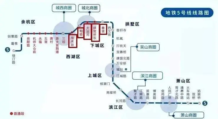 杭州地铁5号线的站点设置