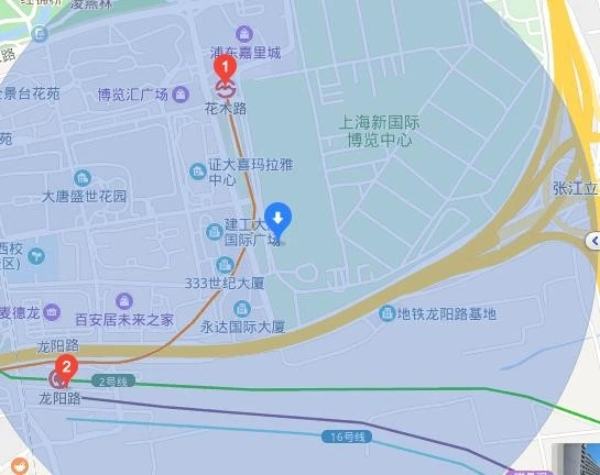 上海虹桥站到到浦东新区芳甸路联洋广场坐几号线地铁谢谢