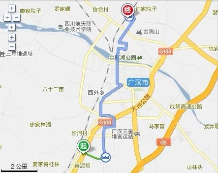 广汉市成都大道南二段46号,可以坐什么公交车到广汉火车站