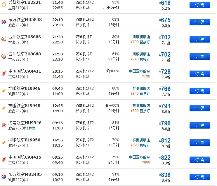 成都到昆明机票最新价格（成都到昆明机票价格查询百度）