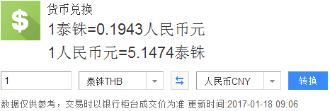 中国人民币换泰铢的比例,泰铢与人民币的兑换比例是多少