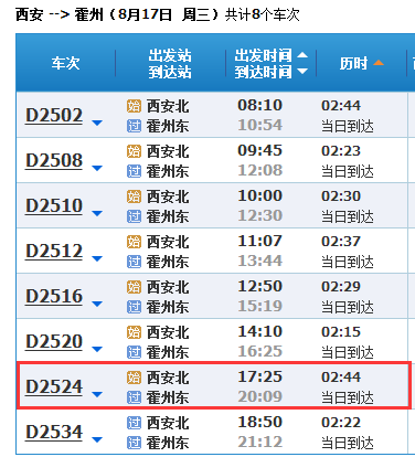 从西安到霍州的动车17点20的是什么坐