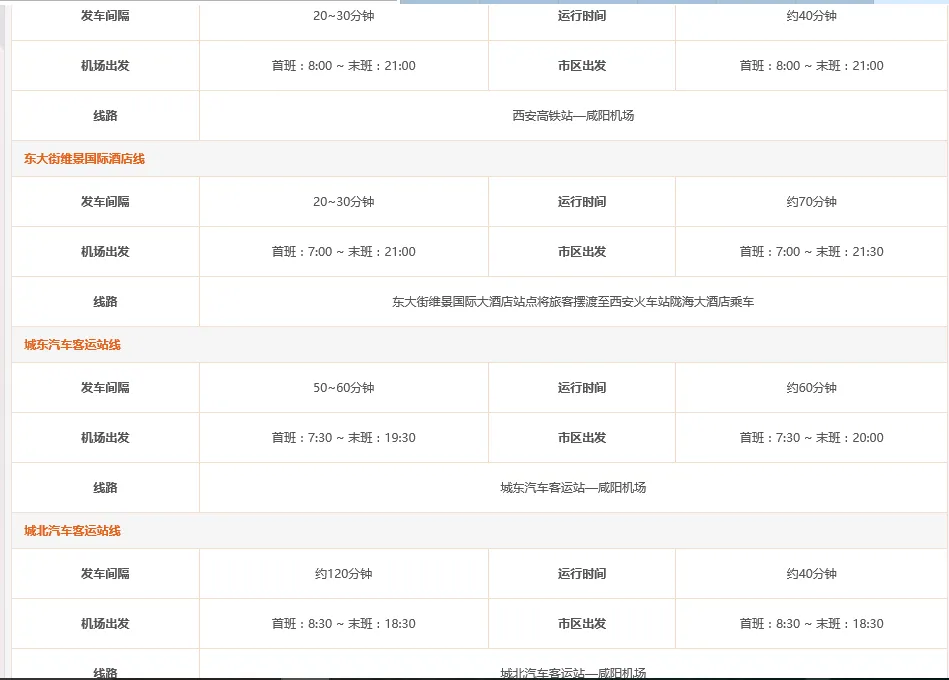 咸阳机场大巴到西安北郊哪里有停靠点（西安北郊机场大巴）