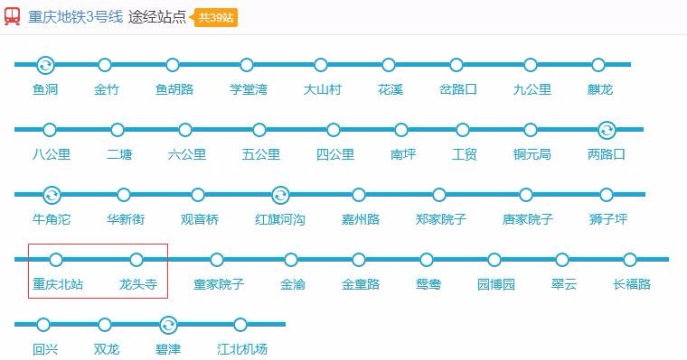 重庆火车北站到重庆火车站坐地铁怎么坐