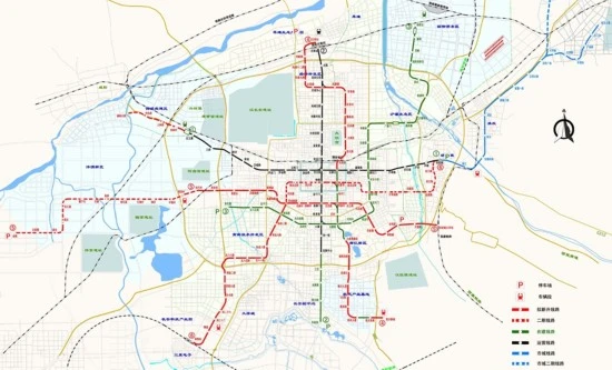 西安地铁4号线线路图