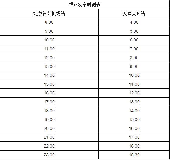 北京到天津机场大巴时刻表,有北京首都机场到天津滨海机场的巴士吗如果没有怎么走最方便