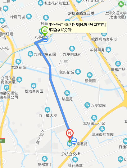 上海地铁9号线九亭站下车去凯云路67号坐什么车