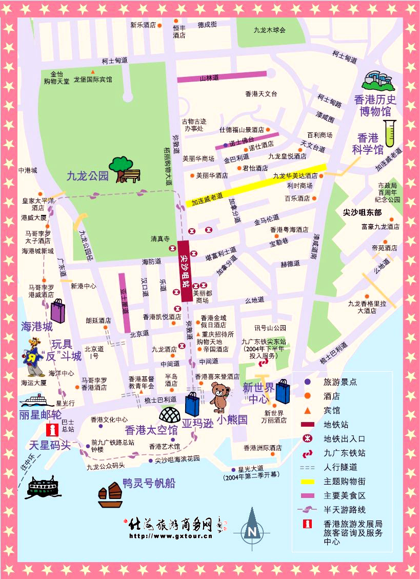 香港旅游线路图,香港旅游最佳路线图