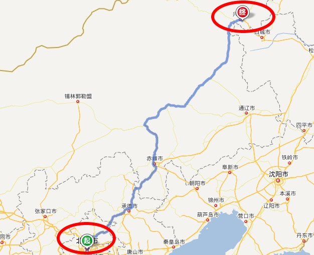 北京乌兰浩特自驾,从北京到乌兰浩特市自驾车路线