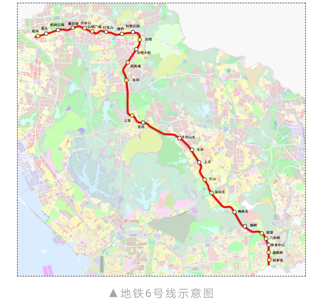 深圳地铁6号线上塘到大浪中间设哪几个站具体规划线路图能看到吗