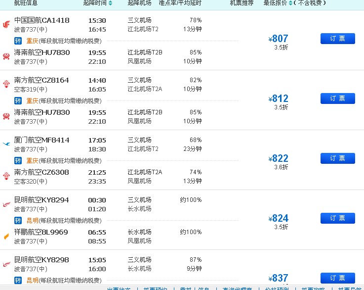 云南到海南机票价格查询,从海南到云南的飞机票大概多少钱啊