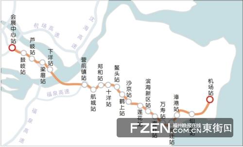 福州地铁六号线的线路